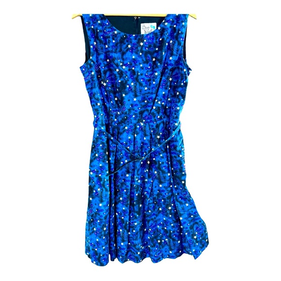 ModCloth Fit & Flare Dress with Glow in the Dark Stars - Picture 2 of 7